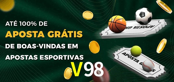 V98 Ate 100% de Aposta Gratis