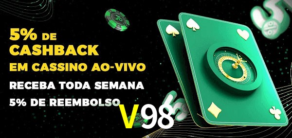 Promoções do cassino ao Vivo V98